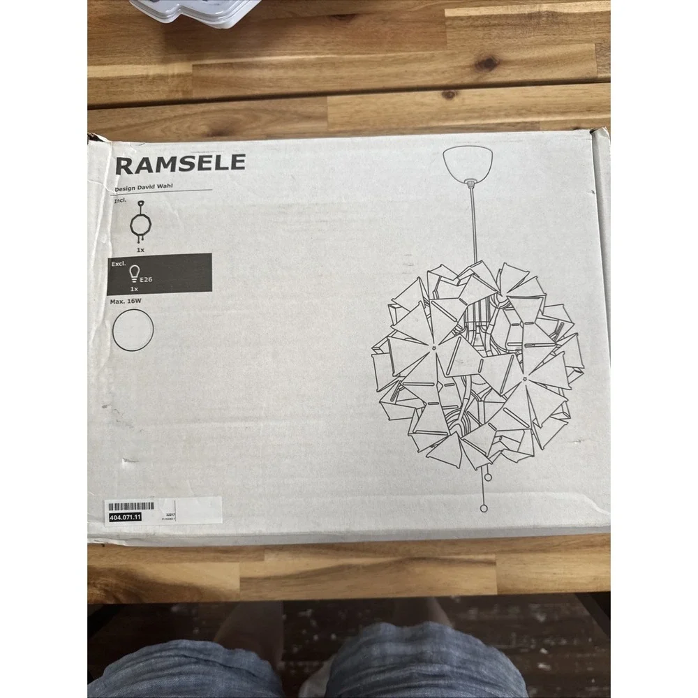 Ramsele IKEA Light David Wahl Pendant Light New In Open Box